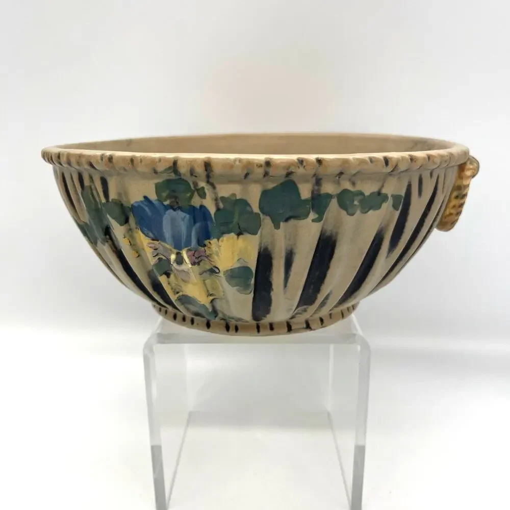 Vintage Weller Pottery Louella Vase Hand Painted American Art 